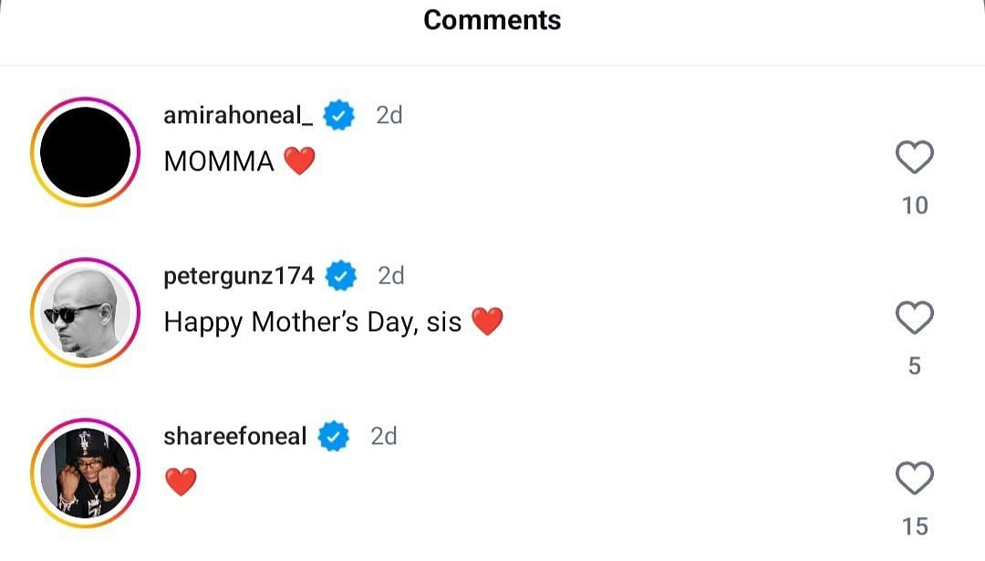 O'Neal's comments on IG